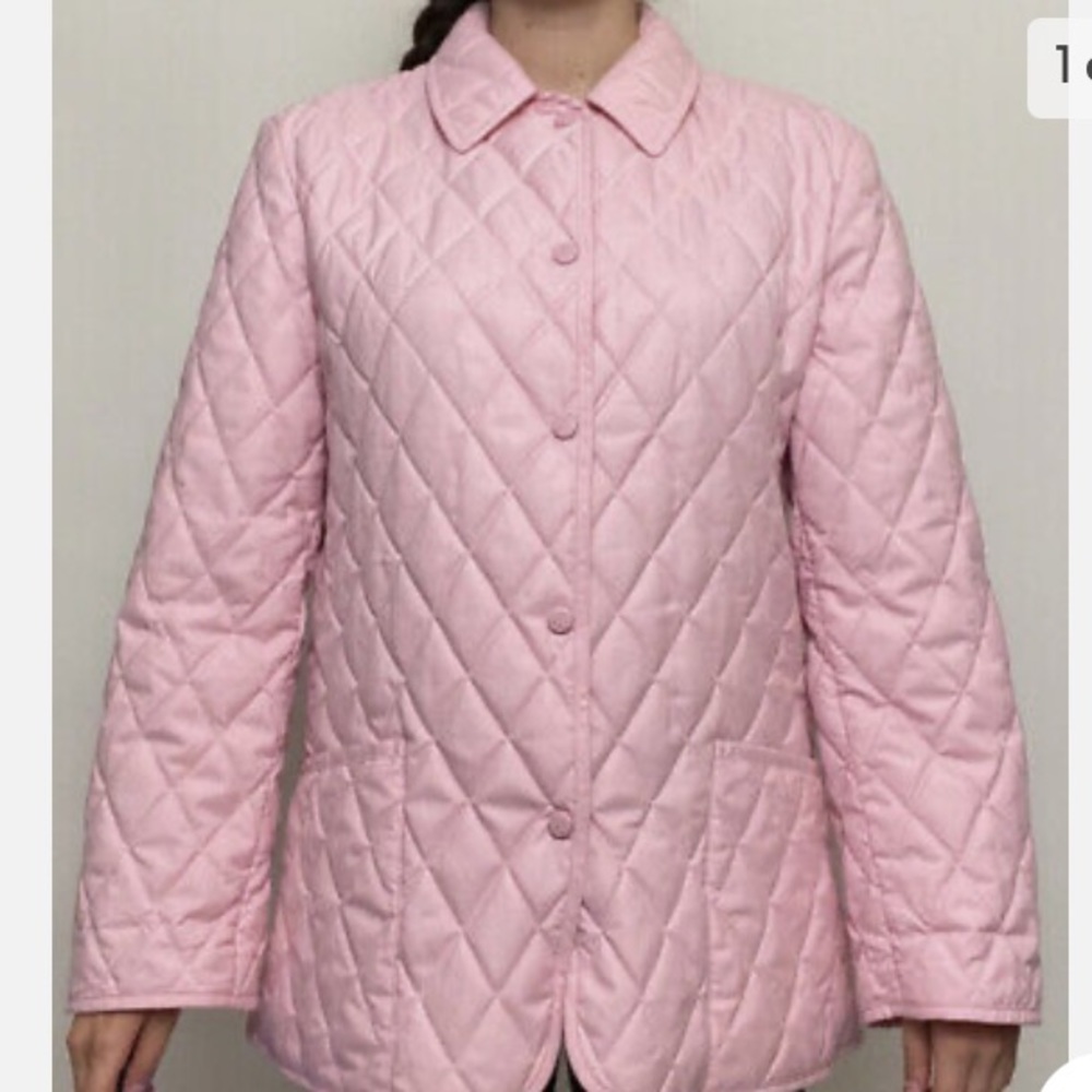 Brooks Brothers Pink Quilted Preppy Coat - Picture 6 of 6